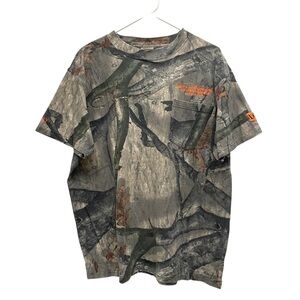 Vintage Y2K 2009 Mossy Oak Level By Weyerhaeuser Safety Camouflage T-Shirt // XL